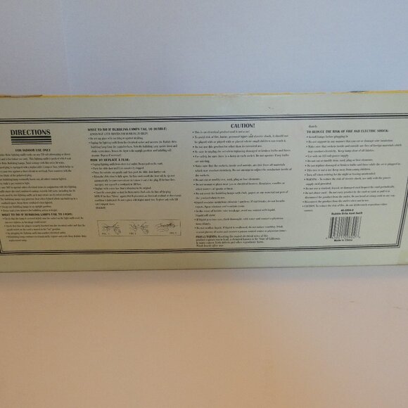 Christmas Tree Bubble Lights Bubble-Brite Vintage String and Original Box - Picture 3 of 12